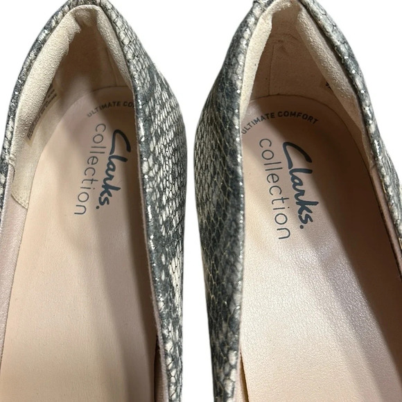Clark’s Ambyr Joy shoes,women NEW!Animal print pump,comfort,stylish,career,event - Picture 4 of 12